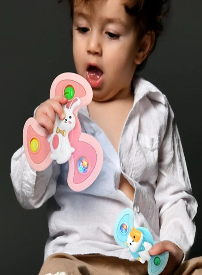 Storio Suction Spinner Toys for Babies & Toddlers - Cute Animal Fidget Toys with Strong Suction | Sensory Montessori Toys for Kids 0-5 Years | Travel-Friendly Baby Toys - Image 2